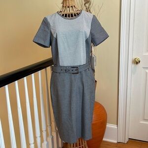 Etcetera NWT 🎆Sale🎆navy and white dress